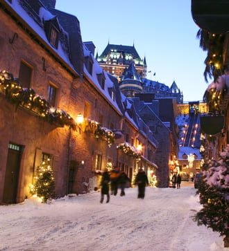 Québec City in winter