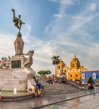 Main square in Trujillo, Peru