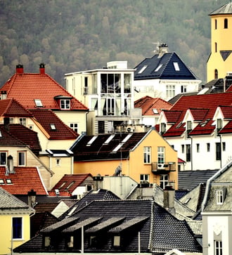 Houses in Bergen, Norway
