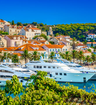 Yachts in Hvar, Croatia