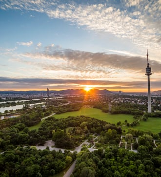 Sunset in Vienna