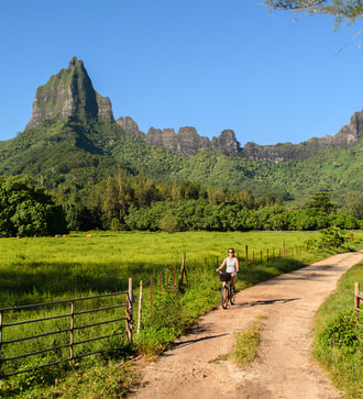 Rotui Mountain on Mo'orea, French Polynesia