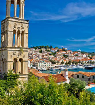 View over Hvar, Croatia