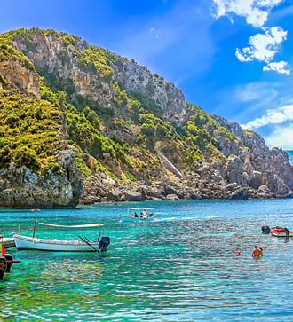 Coast of Corfu, Greece