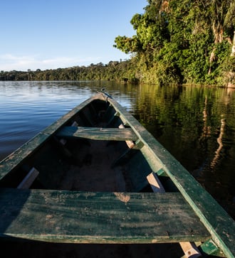 Boat on the Amazon near Manaus