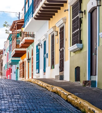 Street in old San Juan, Puerto Rico