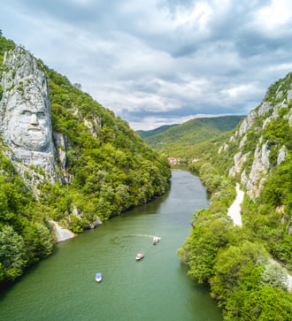 Iron Gates gorge on the Danube, Romania