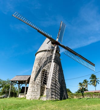 Windmill in Marie-Galante, Guadeloupe