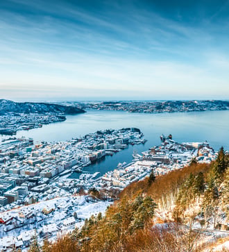 Bergen in winter