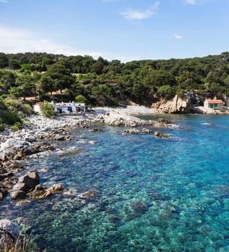 Salguer beach on the Costa Brava near Palamós, Spain