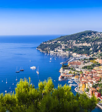 Aerial view of Nice, France