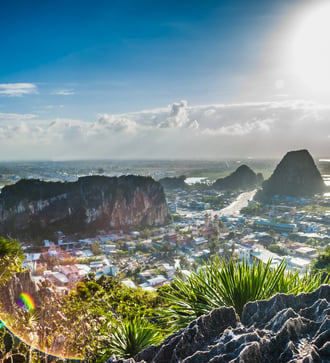 View from Marble Mountains near Da Nang, Vietnam