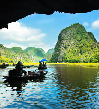 Cave in Ha Long Bay, Vietnam