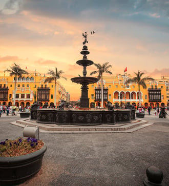 Main square in Lima, Peru