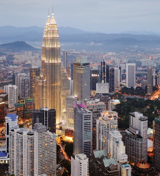 Kuala Lumpur by night, Malaysia