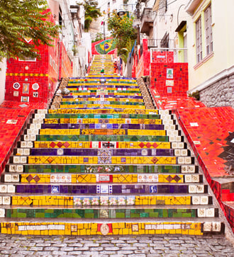 Escadaria Selarón in Rio de Janeiro, Brazil