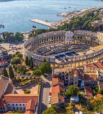 Roman theatre of Pula, Croatia
