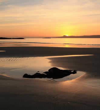 Sunset over the Isle of Eigg, Scotland