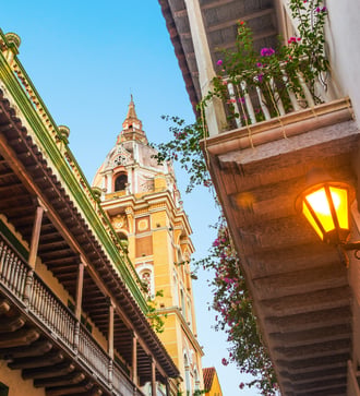 Cartagena Walled City in Colombia