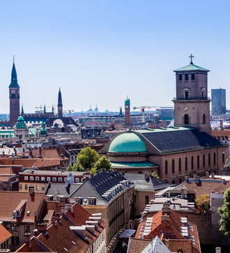 Skyline of Copenhagen, Denmark