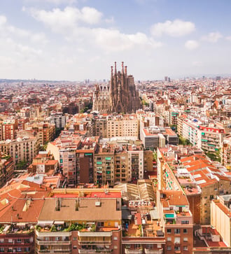 Sagrada Familia cathedral in Barcelona, Spain