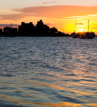 Sunset over La Paz, Mexico