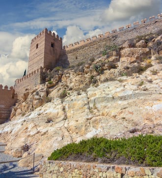 Alcazaba and Cerro de San Cristóbal, Almeria, Spain