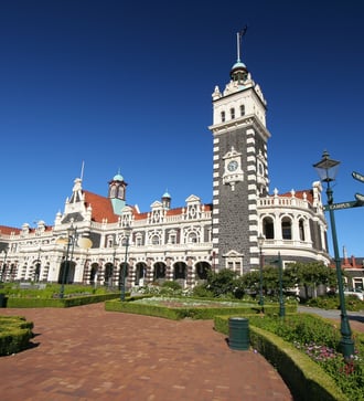 Dunedin railway station, New Zealand