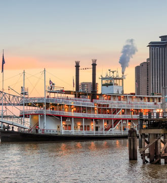 Paddle steamer in New Orleans