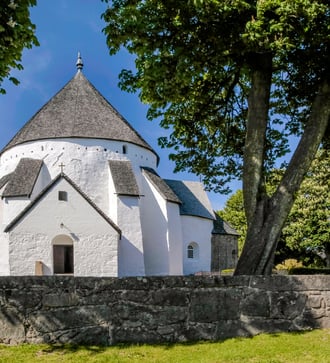 Osterlars Kirke in Bornholm, Denmark