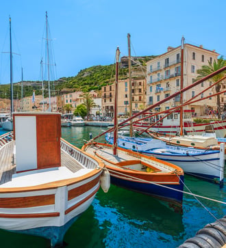 Fishing boats in Bonifacio, Corsica
