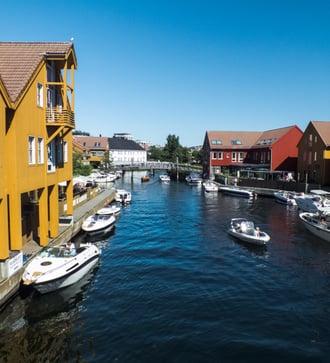 Houses in Kristiansand, Norway