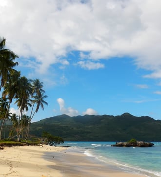 Rincón beach in Samaná, Dominican Republic