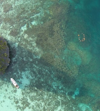 Aerial view of Wayag, Raja Ampat, Indonesia