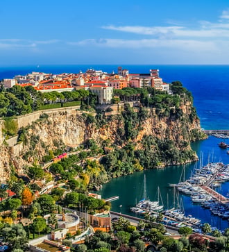 Aerial view of Monte Carlo