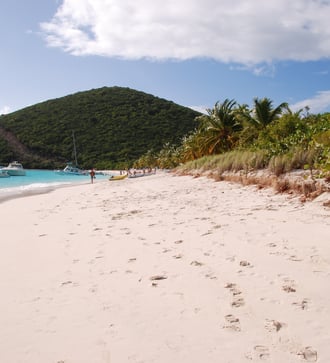 Beach on Jost Van Dyke, British Virgin Islands