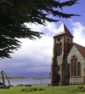 Christ church cathedral in Stanley, Falkland Islands