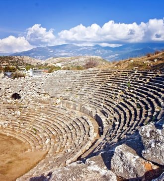 Amphitheatre near Xanthos, Turkey