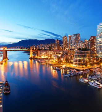 Vancouver at night