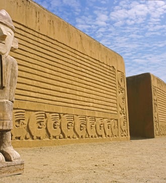 Chan Chan ruins near Trujillo, Peru