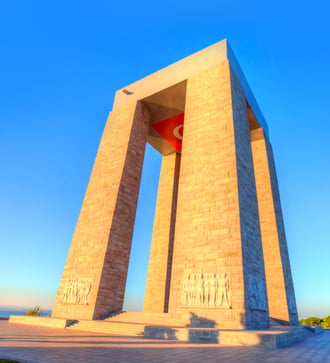 Martyrs' Memorial in Canakkale, Turkey