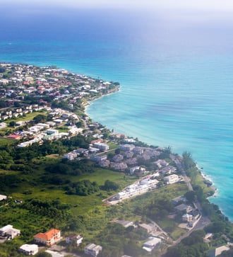 Aerial view of Barbados