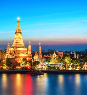 Wat Arun temple at night, Bangkok