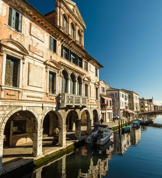 Canal in the old town of Chioggia, Italy