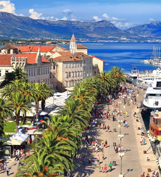 Promenade in Trogir, Croatia