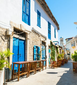 Old street in Limassol, Cyprus