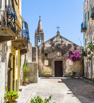 Church in Lipari, Italy
