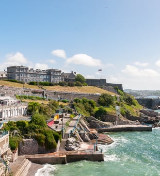 Terraces and Citadel in Plymouth, UK
