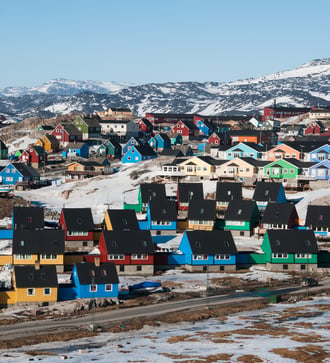 Houses in Ilulissat, Greenland