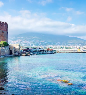 Kizil Kule (Red Tower) in Alanya, Turkey